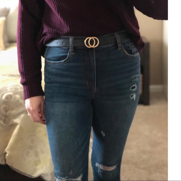 🆕Faux leather Double OO belt - Picture 6 of 6